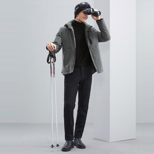 【可拆卸帽】柒牌男士羽绒服冬季新款时尚休闲白鸭绒保暖外套	125E70110 商品图3