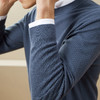 柒牌男士毛衣秋冬新款中青年圆领纯色时尚休闲含羊毛打底毛衫	125Y70020 商品缩略图2