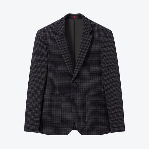 【特价】【千鸟格】柒牌男装西服男秋季新款商务休闲修身针织单西外套	125C70540 商品图4