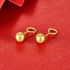 【限时克减150元】足金999.9 空心黄金光珠圆珠泡钉（约6mm）耳钉(ES00001-05)（预售产品下单后不退款不退货不换货不补差价 商品缩略图0