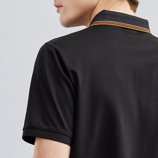 【含桑蚕丝】柒牌短袖男polo衫夏季凉爽抗菌休闲商务青年翻领T恤	124T70560 商品图3