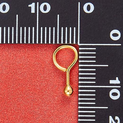【限时7.5折】【定价黄金】足金999.9 实心光珠圆珠泡钉（约3mm）耳钉(ES00001-04)（预售产品下单后不退款不退货不换货不补差 商品图3