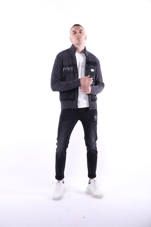 PP-WHITE[针织茄克]WZW163206215 商品图0