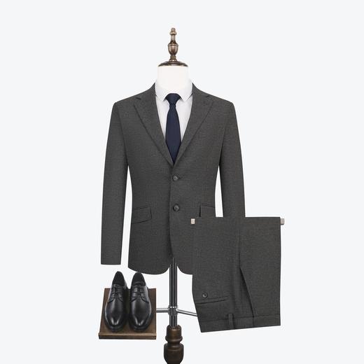 【色织格纹】柒牌男装西服套装男秋冬新款商务平驳领绅士西装外套	125C70250 商品图4