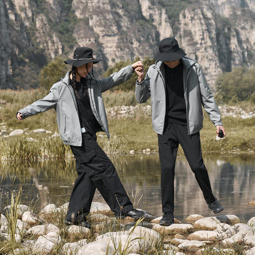 【可拆卸帽】柒牌夹克男秋季新款时尚休闲户外防风防泼水外套	125K70580 商品图3