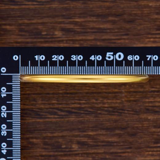 【限时克减150元】足金999.9  【磨砂半空心】古法传承面宽约3.4-3.6mm古法素圈古法光圈固口古法手镯(GFSZW00014-04)（预售产品下单后不退款不退货不换货不补差价） 商品图2