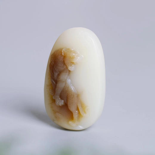 和田玉【虎虎生威】白玉俏糖色 商品图2