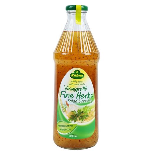 【中欧班列精选】德国冠利0脂肪香草沙拉酱 原装进口商用色拉水果蔬菜低脂沙拉酱 1L/瓶 商品图7