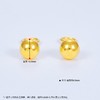 足金999.9 空心光面光珠圆珠泡钉(约7mm)耳钉(ES00001-02)（预售产品下单后不退款不退货不换货不补差价（预售产品下单后不退款不退货不换货不补差价 商品缩略图2
