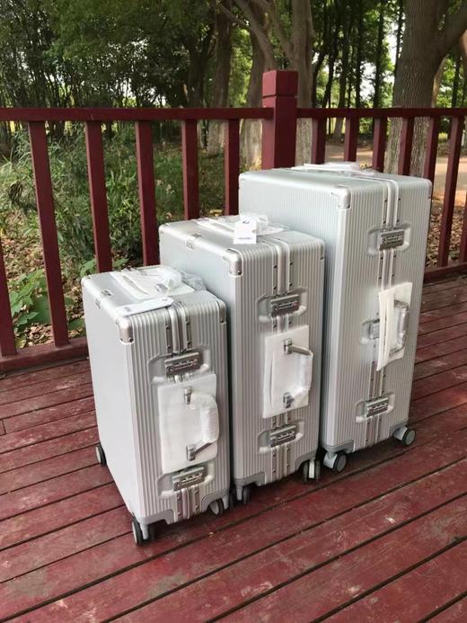 DU家渠道！代狗好几千元的拉杆箱！复古款沟槽式铝镁合金框架旅行箱拉杆箱！ 商品图3