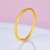 【限时克减150元】足金999 #条戒#亮面#固口戒指(足金999字印)5G黄金三生三世光圈戒素圈戒细戒线戒空心圈戒(5GJZ00265)（预售产品下单后不退款不退货不换货不补差 商品缩略图0