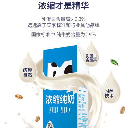 天润浓缩纯牛奶180g*12盒 商品图4