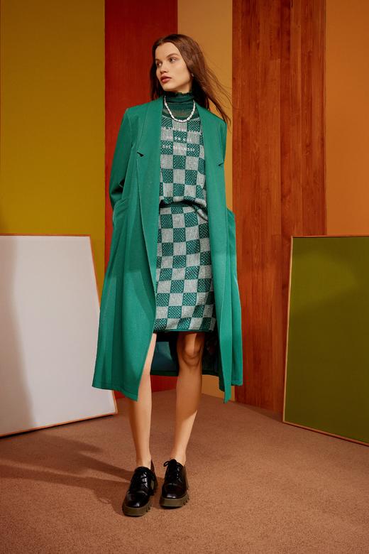 SAFICOO【焕变】系列 时尚休闲 棋盘格宽松A型半裙 商品图2