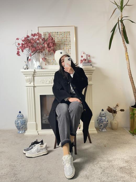 花花团升级毛绒鞋奢品篙端工厂供应链定制！时髦保暖闪钻毛绒鞋/休闲加绒板鞋，100加厚澳毛内里可拆卸鞋垫，防滑耐磨轻盈轻便5cm增高好走 分享给喜爱精致闪耀爱品质好物的你（现货） 商品图12