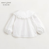 马克珍妮女童花边翻领百搭衬衫儿童纯棉衬衣春装新款上衣240111 商品缩略图2