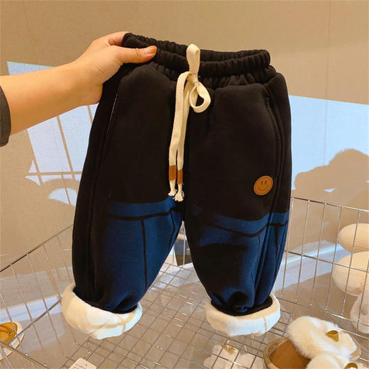 冬季【巨厚一条过冬女童运动裤】儿童加绒加厚 保暖棉裤卫裤 商品图6