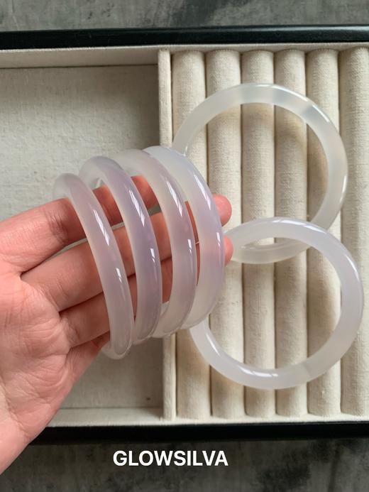 高品质 天然高冰款马料/巴西料玛瑙手镯 商品图5