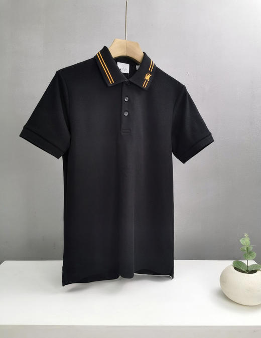 战马 2024春夏新款 马术骑士刺绣标 翻领短袖POLO衫 4色 Z-11221 商品图13