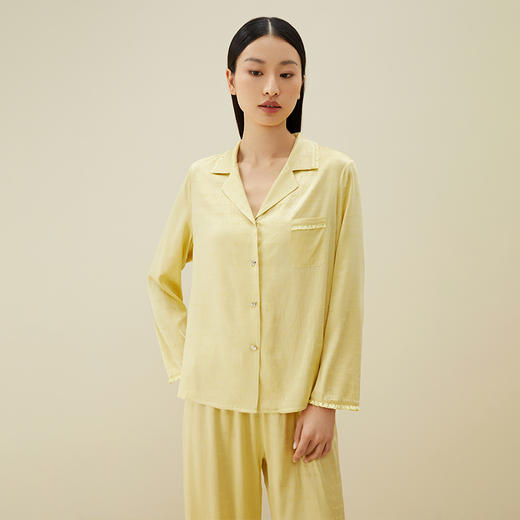 金三塔重磅真丝桑波缎衣裤套新品 YSFDA202 商品图2