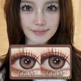 GINOMII半年抛·混血爆米花·14.5mm(着色参考13.7mm) 0-800度(无525/575) 韩产进口·(建议佩戴3-4个月左右更换)