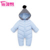 秋冬时尚新款纯色加厚保暖婴儿连体衣 棉衣爬服 宝宝哈衣 商品缩略图2