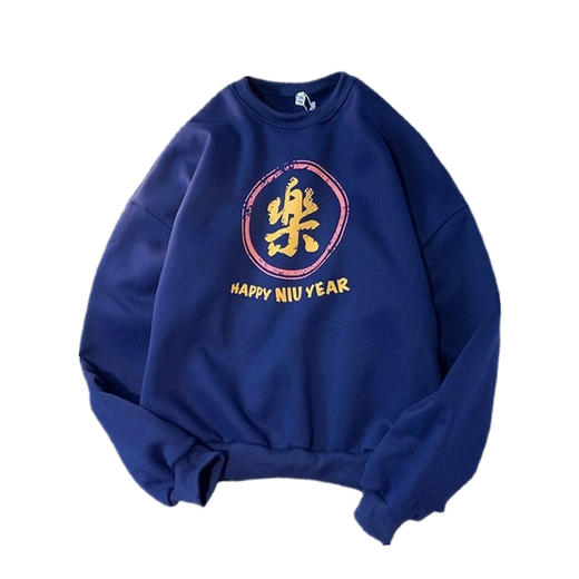 秋冬【加绒加厚港风上衣闺蜜装】设计感 宽松卫衣 女装 商品图4