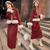 冬装新款，过年气质复古红羽绒套装白鸭绒真狐狸毛HR-YJLY9030 商品缩略图1