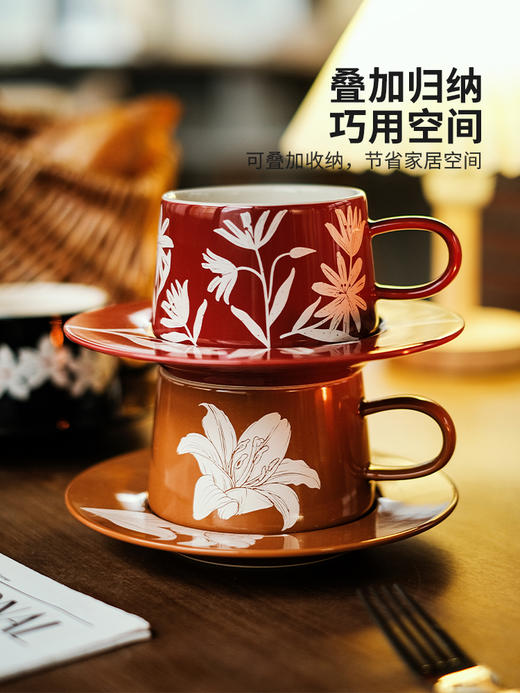 摩登主妇中古百合茶壶复古家用泡茶陶瓷水壶茶杯套装乔迁新居礼盒 商品图1