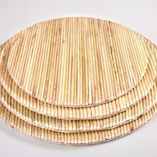 高粱杆饺子帘家用盖帘纯手工面食帘饺子托盘定做锅盖圆形盖垫包邮 商品图2