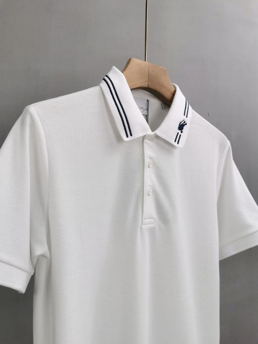 战马 2024春夏新款 马术骑士刺绣标 翻领短袖POLO衫 4色 Z-11221 商品图11