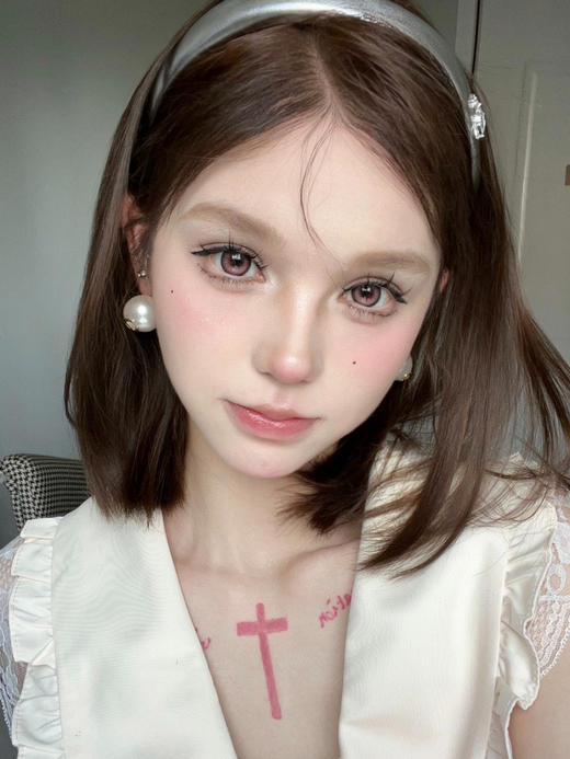 『日抛大直径』WOOLILENS-黑鸦粉邂逅-14.4mm 【日抛 0-800度 无525/575 】 商品图6