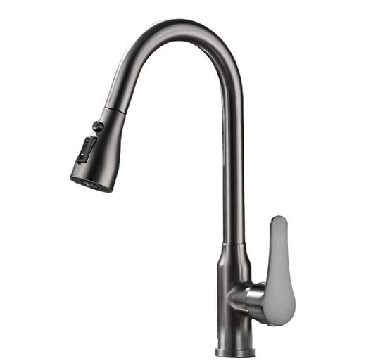 6309亚刻抽拉菜盆龙头-枪灰 商品图2