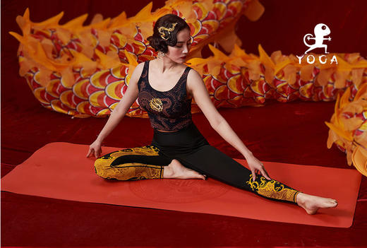 壁虎新款【辰龙献福】天然橡胶瑜伽垫【七十二小时发货】 商品图3