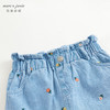 马克珍妮女童花边腰绣花牛仔裙半身裙儿童纯棉短裙春装新款240285 商品缩略图3