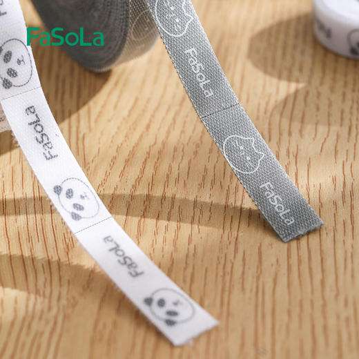 FaSoLa可手撕卡通扎带数据线收纳神器魔术贴扎带理线器电脑束线带桌面电线走线固定绑带 商品图11
