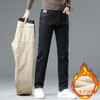 红览 男士羊羔绒加绒牛仔裤宽松加厚直筒裤308 商品缩略图2