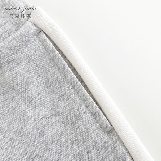 【休闲学院】马克珍妮女童超舒棉撞色喇叭裤儿童裤子春装 240122 商品图4