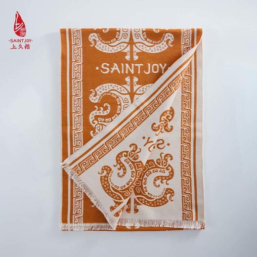SAINTJOY/上久楷 丝毛围巾  丝毛长巾  祥瑞龙纹 CJS23024 商品图1