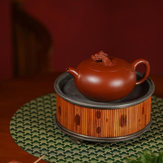 龙德堂陶艺 汤宣武制《祥龙纳福-贺岁作品》原矿大红袍 270cc 库存请咨询客服 商品图2