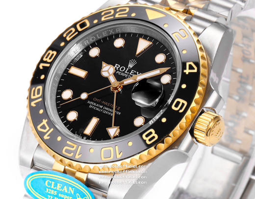 clean 劳力士GMT格林尼治升级版。采用正品一致904L钢材，一体成形的陶瓷白金字体圈口与正品一致。全新3285一体机芯 商品图3