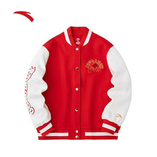 【超值】安踏【关晓彤同款】好事发生丨新年款龙花富贵女棒球服162418708S 商品图3