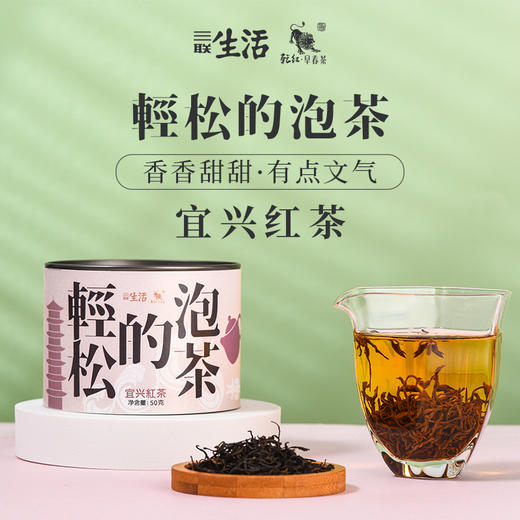 宜兴红茶50g 甜香蜜香 早春红茶 香甜柔和 冲泡简单（宜兴发货） 商品图0