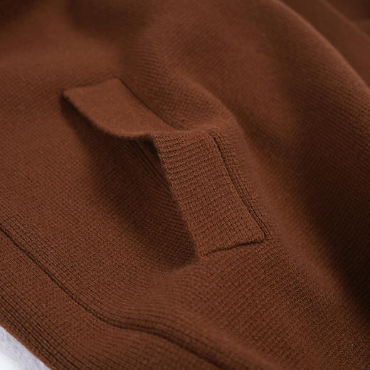 东黎 • 小山羊绒女士秋冬连帽系带中长款开衫 3370 商品图5