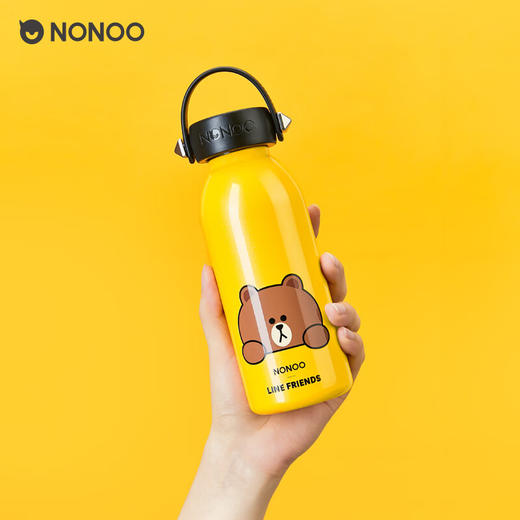 NONOO萌趣酷卡保温杯可爱可妮兔布朗熊水杯便携情侣保温杯 商品图6