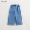 马克珍妮女童百搭牛仔裤阔腿裤儿童纯棉裤子2024年春装新款240228 商品缩略图2