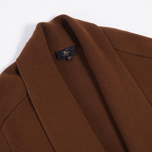 东黎 • 小山羊绒女士秋冬连帽系带中长款开衫 3370 商品图9