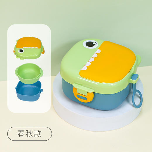 【一碗多用，可爱造型！】新品儿童辅食保温碗婴儿哺食，316不锈钢宝宝恐龙注水保温碗萌趣风，搭配宝宝专用餐具，出行一套就够！ 商品图6
