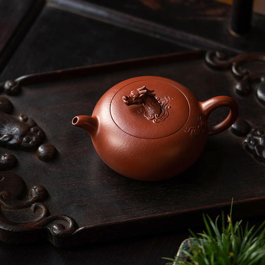 龙德堂陶艺 汤宣武制《祥龙纳福-贺岁作品》原矿大红袍 270cc 库存请咨询客服 商品图4