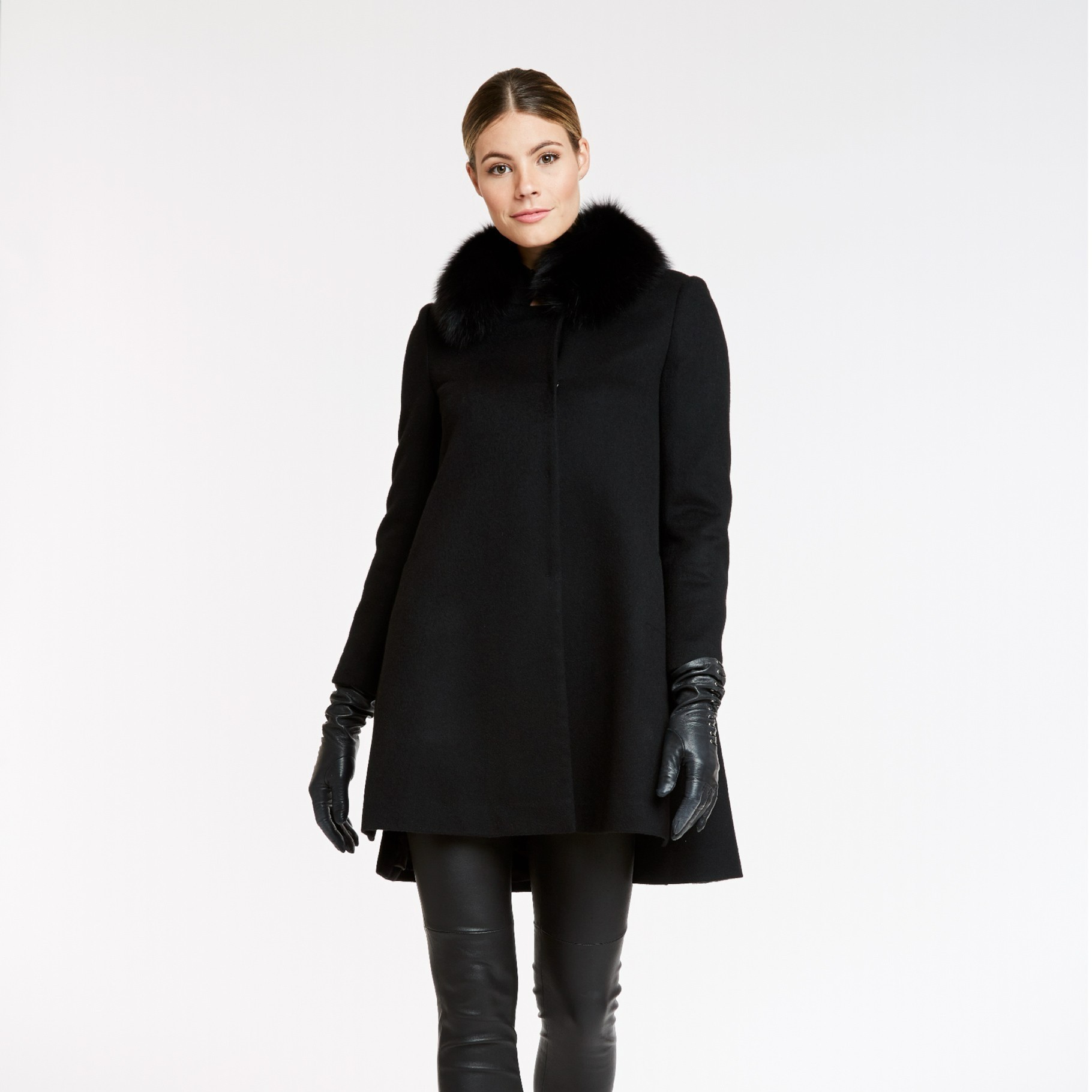 定制—衣橱新宠—高奢款斗篷型羊毛羊绒大衣 - 通勤外套  1606006