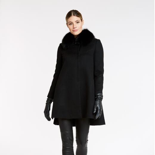 定制—衣橱新宠—高奢款斗篷型羊毛羊绒大衣 - 通勤外套  1606006 商品图0